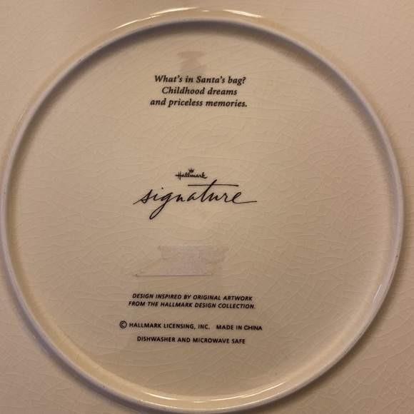 Hallmark Vintage Traditional Santa with Sleigh Platter 12” - Picture 3 of 3